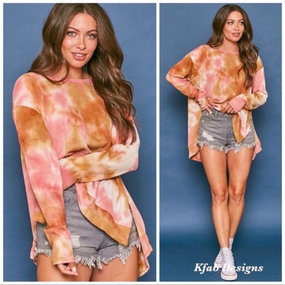 Tops - Tie dye long sleeve shirt. Size large NWOT